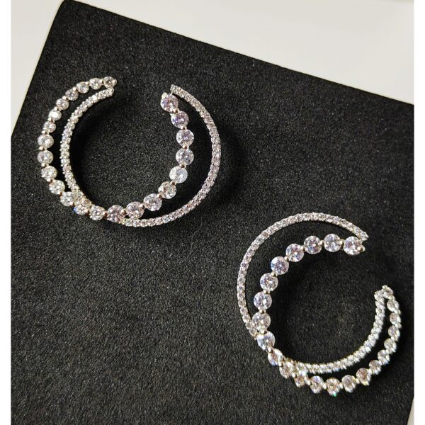 Sparkling Crystal Hoop Earrings