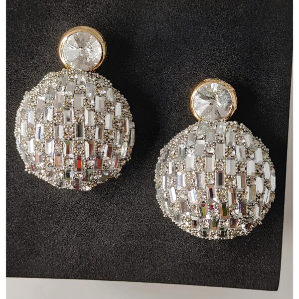 Modern Oval Statement Earring